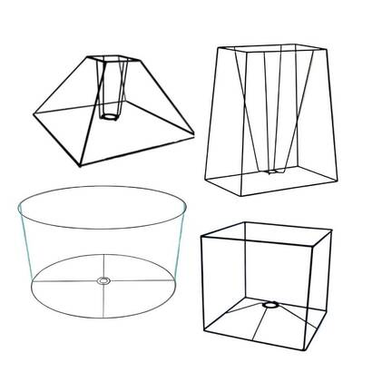 Pyramids Ovals and Square Fabric Lampshades | Shady Lady Lighting