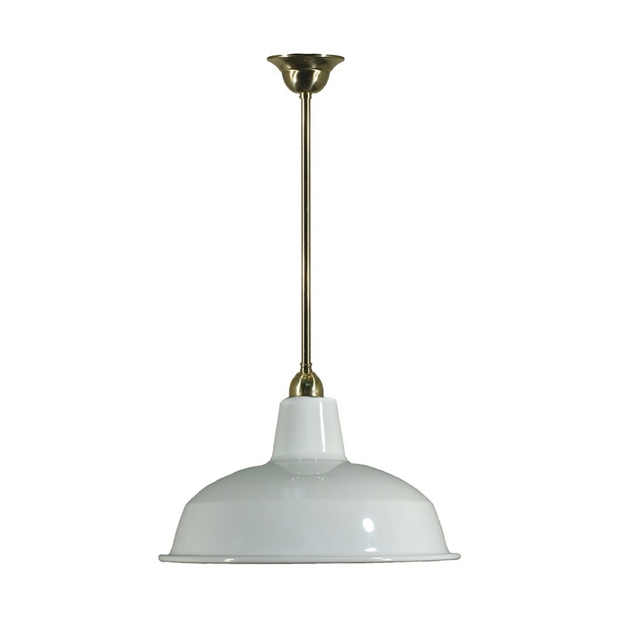 Warehouse White 300mm Shade on Rod