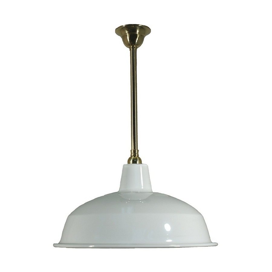 Warehouse White 420mm Shade on Rod