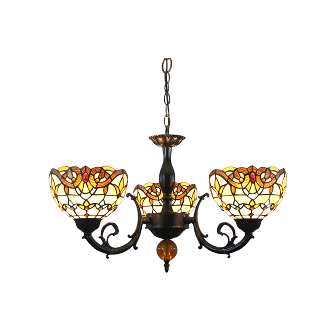 Amber Ribbon 3L Pendant