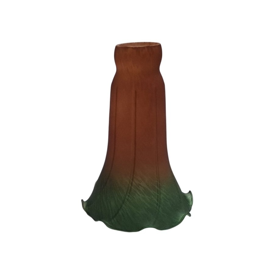 Amber & Green Lily Glass