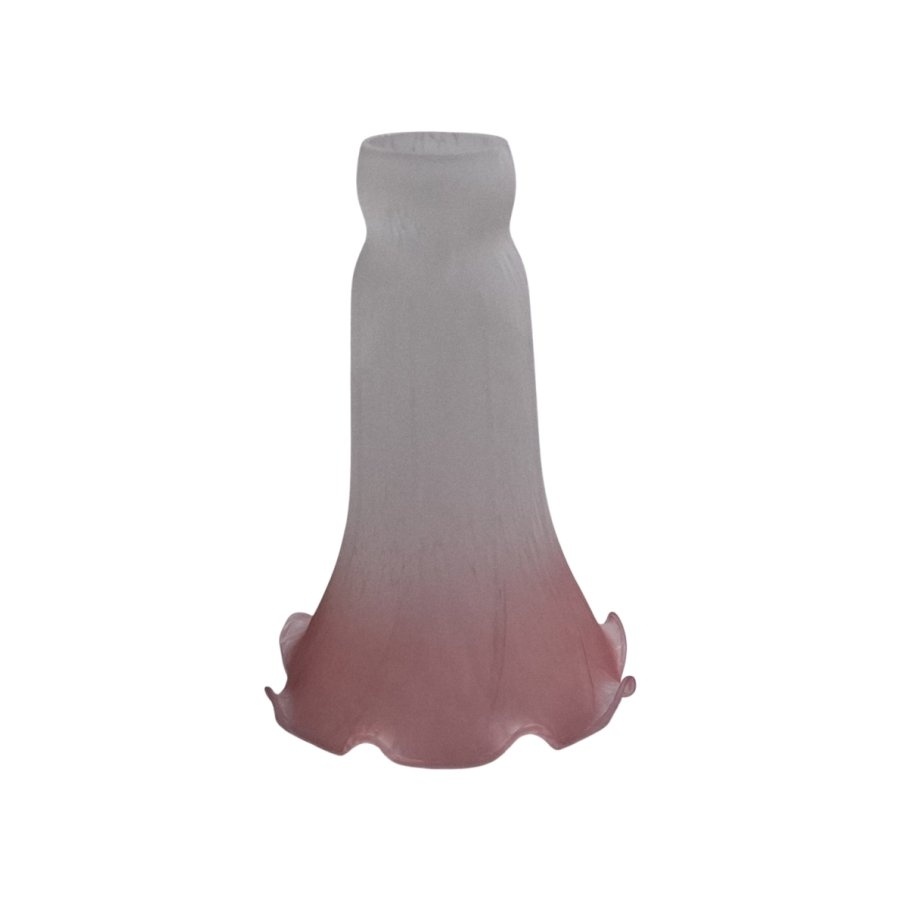 Pink & White Lily Glass