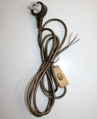 Lighting Table Lamp replacement 3-Core switched cord-set