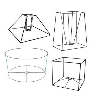Pyramids Ovals and Square Fabric Lampshades | Shady Lady Lighting