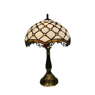 Amber lace Tiffany Lamp