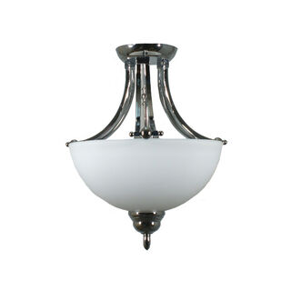 Houston Chrome Semi Flush