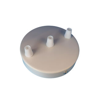 Ceiling Rose 120 mm WHITE - 3 in Row