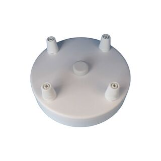 Ceiling Rose 120 mm WHITE - 4 + Finial