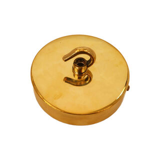 Ceiling Rose 100mm BRASS Open Hook