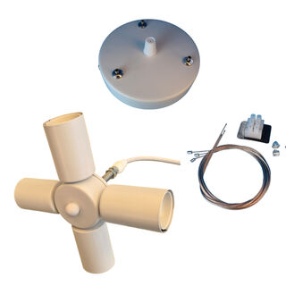 Suspension Set White 4-Light 2m