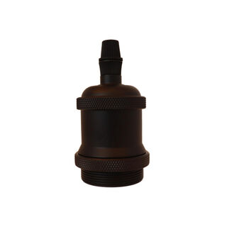 E27 Matt Black Cord-grip