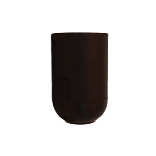 E27 Black 2 Piece Plain