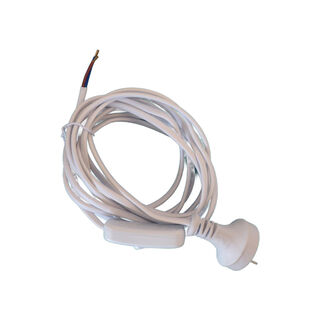 2-Core Cord Set 3.5 m Switched WHITE