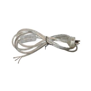 3-Core Cord Set 3.5 m Switched CLEAR