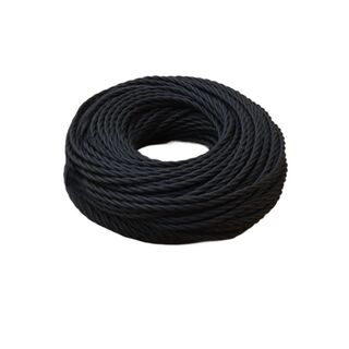 Braided Cloth Cable BLACK
