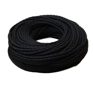 Braided Cloth Cable BLACK