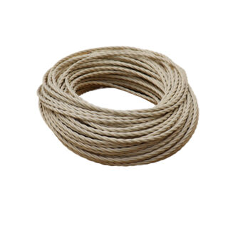 Braided Cloth Cable IVORY