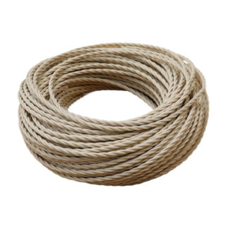 Braided Cloth Cable IVORY