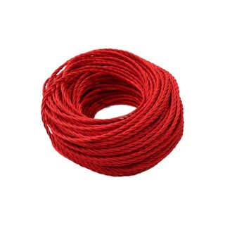 Braided Cloth Cable RED