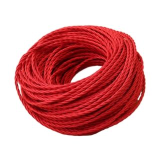 Braided Cloth Cable RED