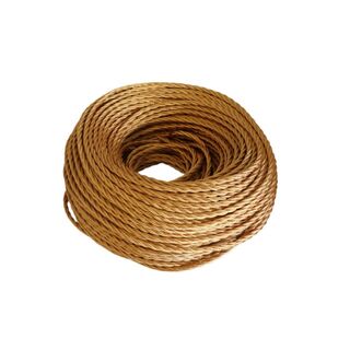 Braided Cloth Cable ANITQUE GOLD