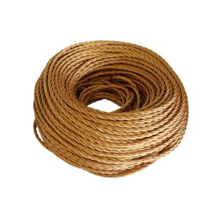 Braided Cloth Cable ANITQUE GOLD