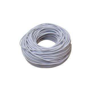 Plastic 2-Core Round Flex WHITE
