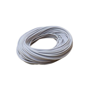 Plastic 3-Core Round Flex WHITE