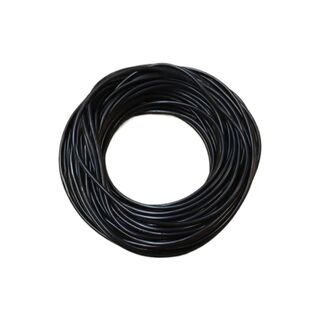 Plastic 2-Core Round Flex BLACK
