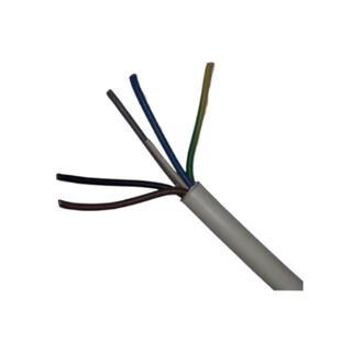 Plastic 5-Core Round Flex WHITE