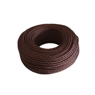 Braided Cloth Cable BROWN