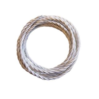 Braided Cloth Cable WHITE
