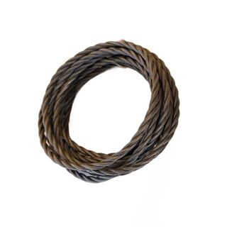 Braided Cloth Cable DARK GREY