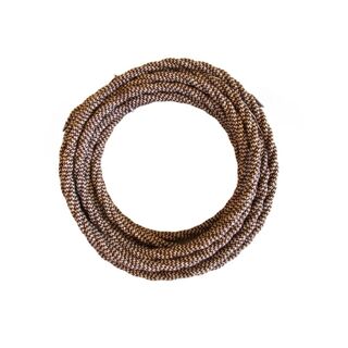 Braided Cloth Cable BROWN & WHITE