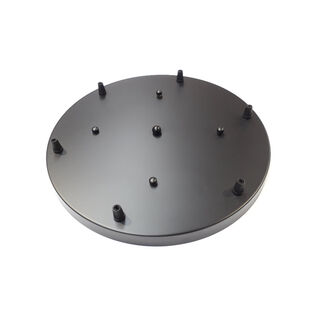 Ceiling Rose 350 mm BLACK - 6 Cordgrips