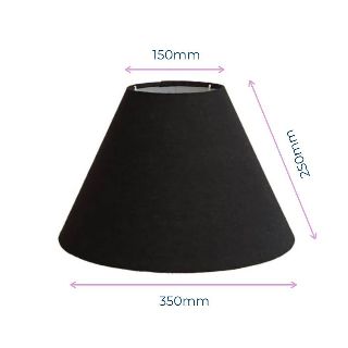 Linen Cone Shades 6"x14"x10"