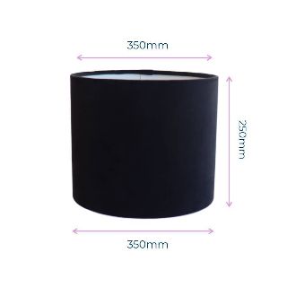 Velvet Drum Shades 35cm
