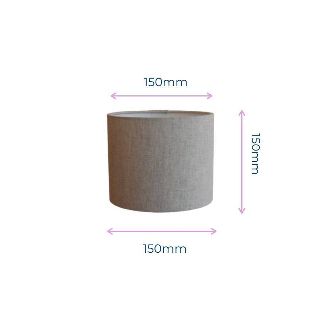 Linen Drum Shades 15cm
