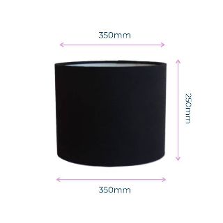 Linen Drum Shades 35cm