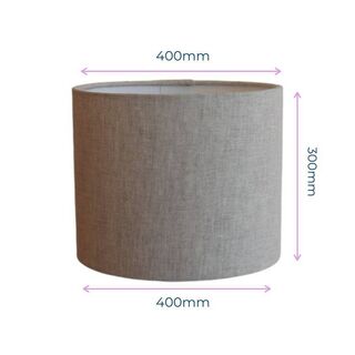 Linen Drum Shades 16