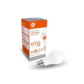 LED Warm White BC 10.5W GLS Opal - Dimmable