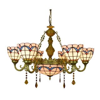 Blue Arch 11L Leadlight Pendant