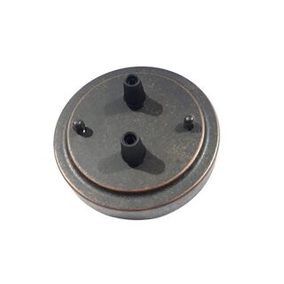 Ceiling Rose 110 mm Ant Bronze - 2 Cordgrips