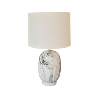 Scotia Ceramic Marble Table Lamp