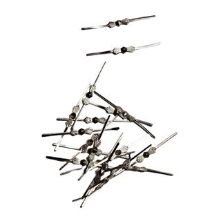 Butterfly Clips Chrome - Long