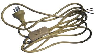 3-Core Cord Set 3.5 m Switched GOLD