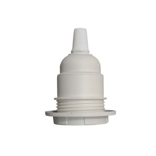 E27 1/2 Thread Pendant White